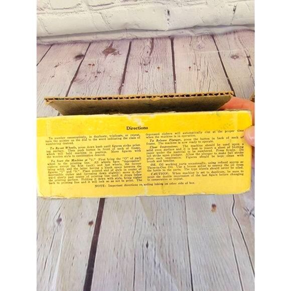 Vintage Bates Auto Numbering Machine - Picture 5 of 6